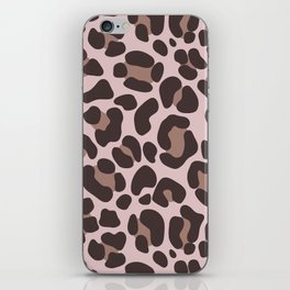 Leopard print in coffee tones iPhone Skin