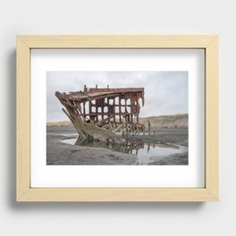 Peter Iredale Shipwreck Recessed Framed Print