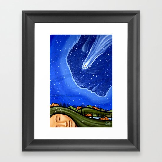 Manitou Stone Framed Art Print