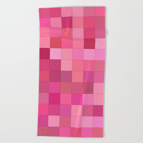 Girly squares Beach Towel