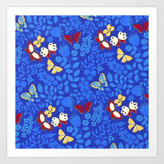 Butterfly Ballet Art Print