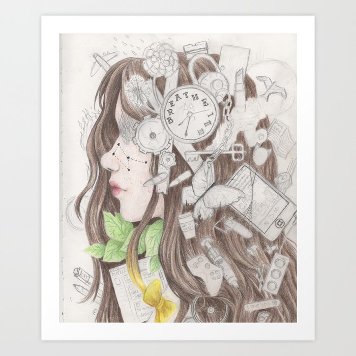 Cluttered Thoughts Art Print