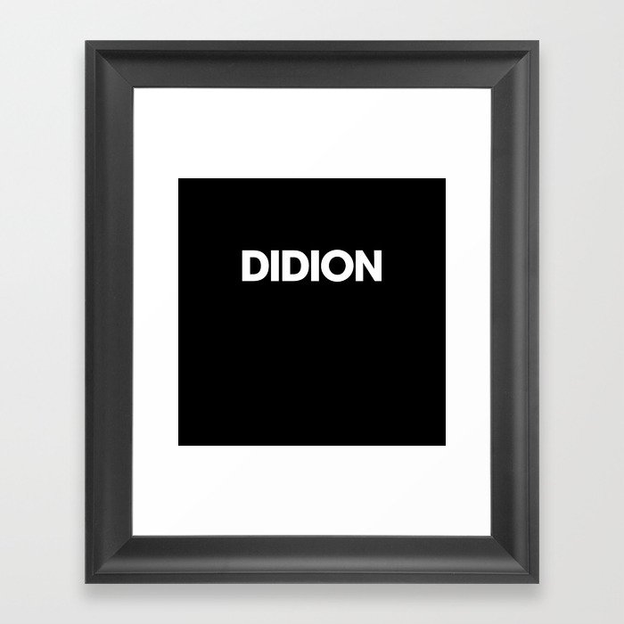 didion Framed Art Print