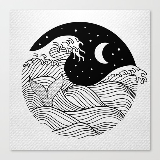 Night Swim Canvas Print