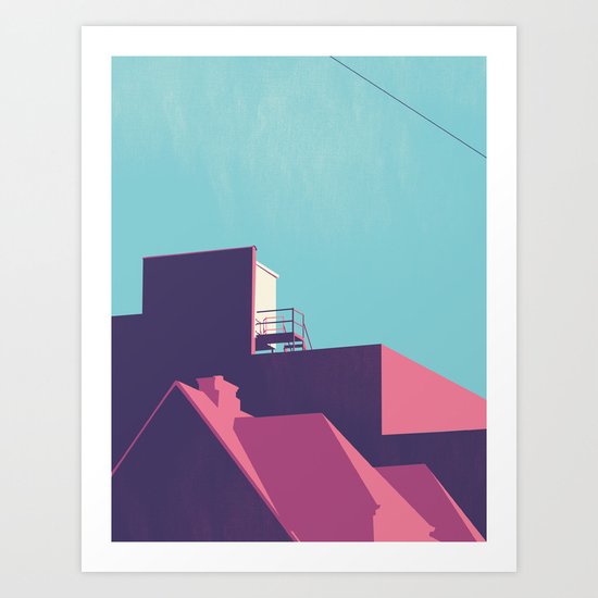 ROOFTOP Art Print