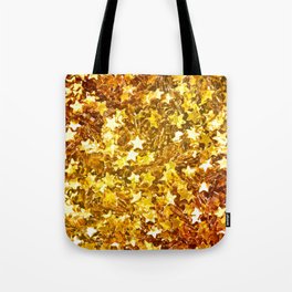 Glittering Golden Stars Tote Bag