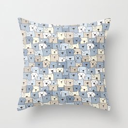 Cute Cartoon Doggo Pattern Throw Pillow