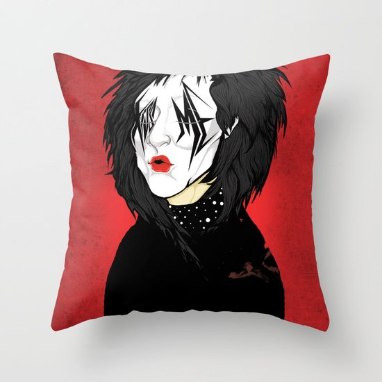 KISS.ME Throw Pillow