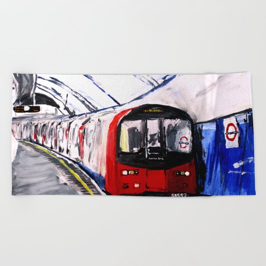 London Underground Northern Line Fine Art Beach Towel