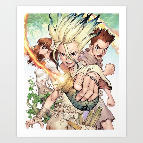 Dr Stone Poster Art Print By Mirrortab Society6