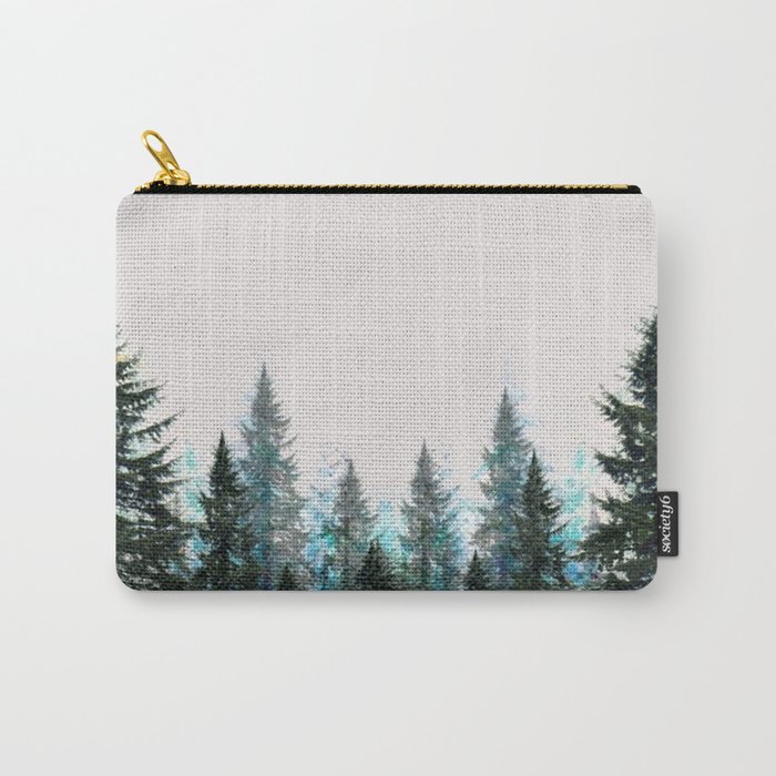 MOUNTAIN FOREST PINES LANDSCAPE  ART Carry-All Pouch