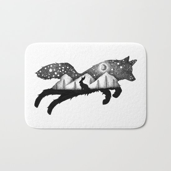 THE FOX AND THE HARE Bath Mat