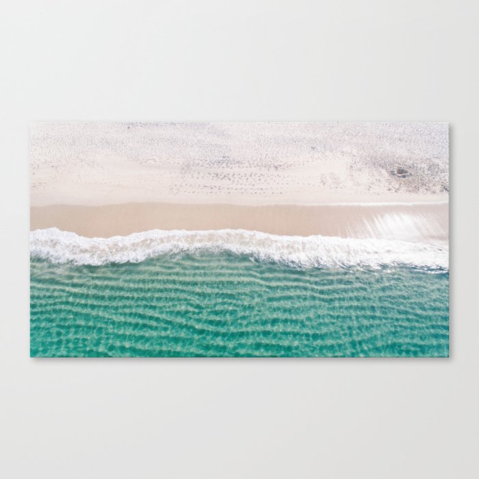 clear blue dreamy beach Canvas Print