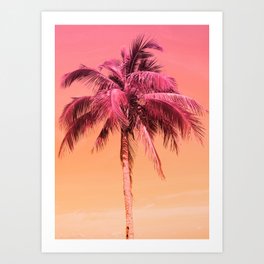 Palm Tree Beach Dream #1 #wall #art #society6 Art Print
