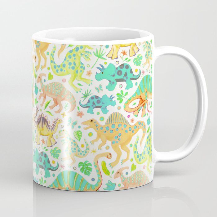 Happy Dinos - citrus colors Coffee Mug