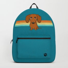 Cute Dachshund | Cartoon Wiener Dog Backpack