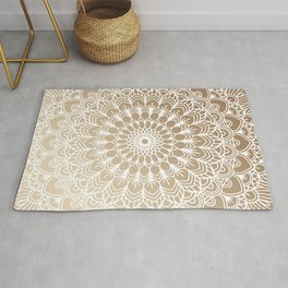 Gold Mandala 19 Area & Throw Rug