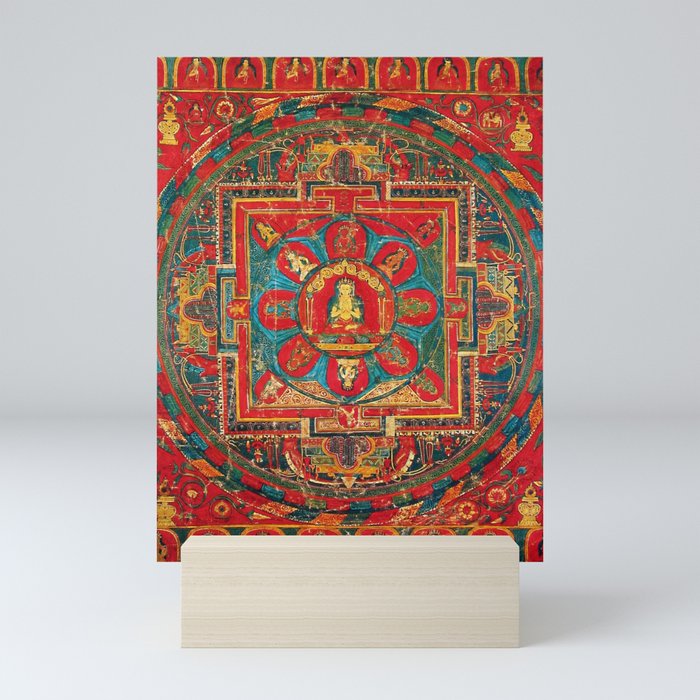 Vairocana Buddha Tibetan Buddhist Mandala Mini Art Print