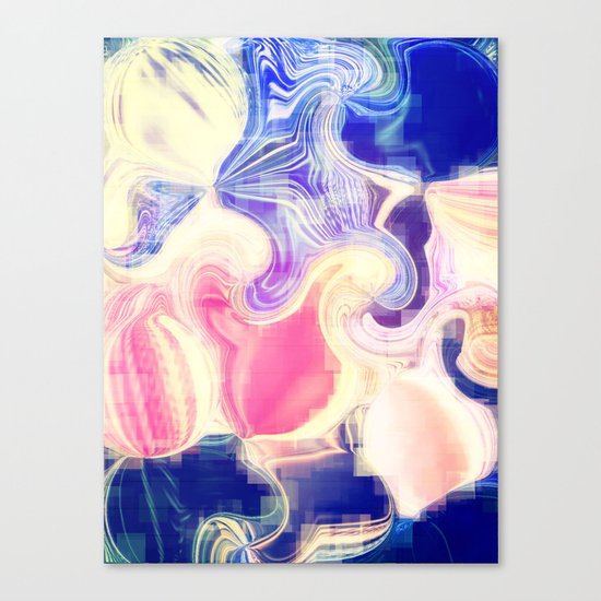 GOOD VIBES - Be Happy #Abstract #1 Canvas Print