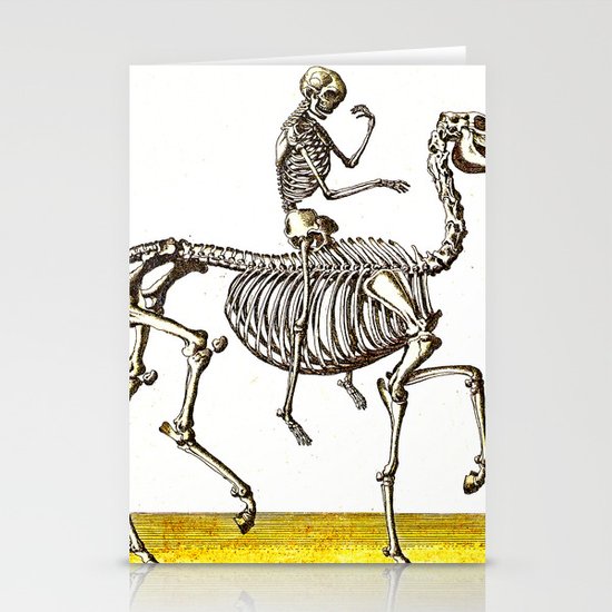 Horse Skeleton Rider Stationery Cards By Ouijawedge Society6