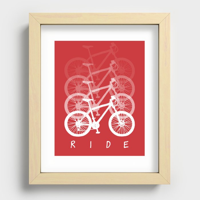 Bikes Recessed Framed Print