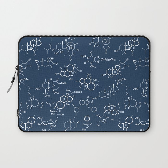 Molecules // Navy Laptop Sleeve