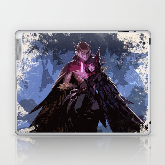 League Of Legends Rakan And Xayah Laptop Ipad Skin By Naumovski