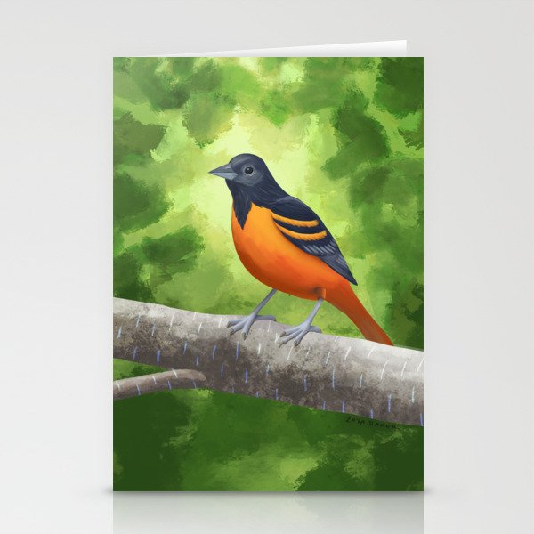 Baltimore Oriole 4x3 Stationery Cards