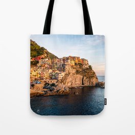 Manarola Sunset, Cinque Terra, Italy Tote Bag