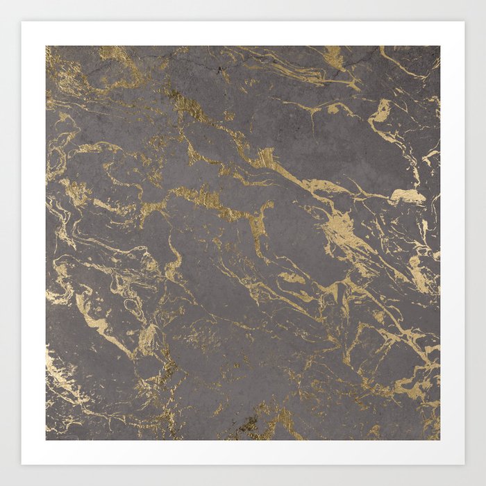 Modern Grey Cement Concrete Gold Marble Pattern Art Print By Girlytrend Society6 The variety can be used to get exactly what your designs is aiming for and you can use it for variety of the context it can be used in can bring different results. modern grey cement concrete gold marble pattern art print by girlytrend