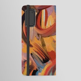 Sacred Fire Dream Abstract Art by Emmanuel Signorino Android Wallet Case