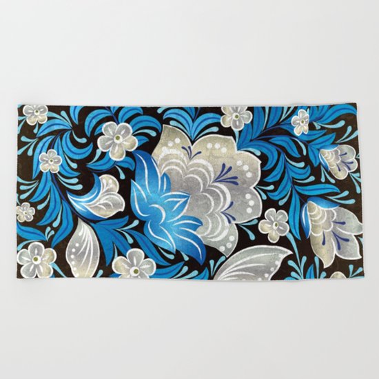 Shabby flowers #7 Beach Towel