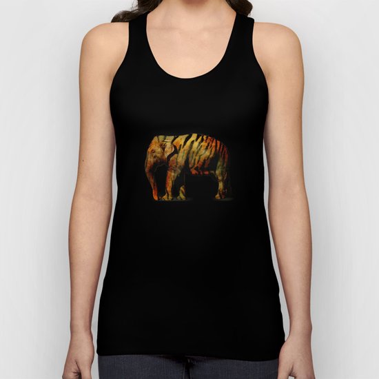 Tiger Elephant Unisex Tank Top