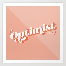 Optimist – Blush Art Print