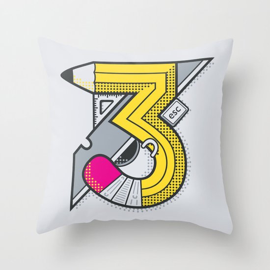 d3signer Throw Pillow