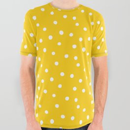 YELLOW POLKA DOTS All Over Graphic Tee