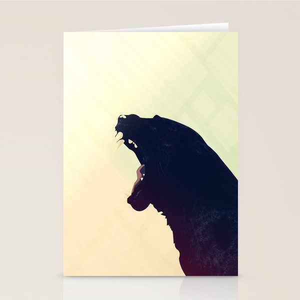 Black Panther Stationery Cards by Frederic Bartl | Society6