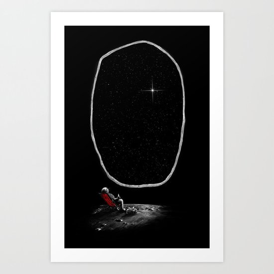 Space Chill Art Print