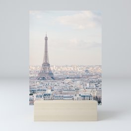 Paris Skyline, Eiffel Tower View, Travel Photography Mini Art Print