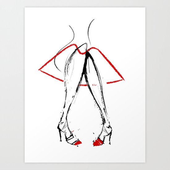 Kiss Art Print
