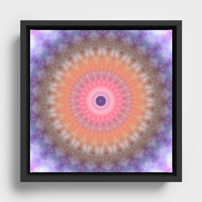 Mandala human psyche Framed Canvas