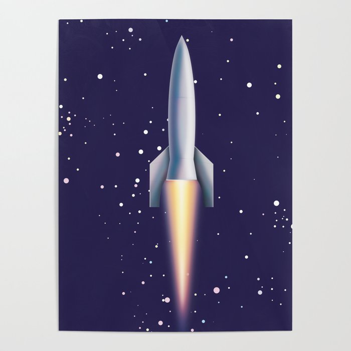 Space Rocket Poster
