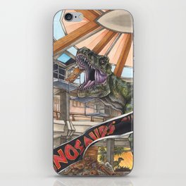 When Dinosaurs Ruled the Earth - Jurassic Park T-Rex iPhone Skin