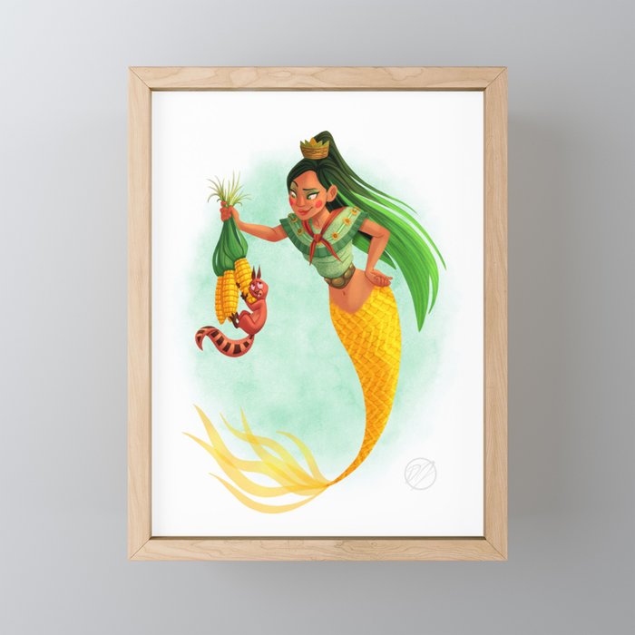 HO FA PI KI M’SE - World Class Mermaids Framed Mini Art Print
