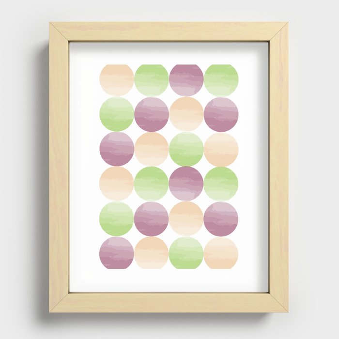 Watercolor Grapes Recessed Framed Print