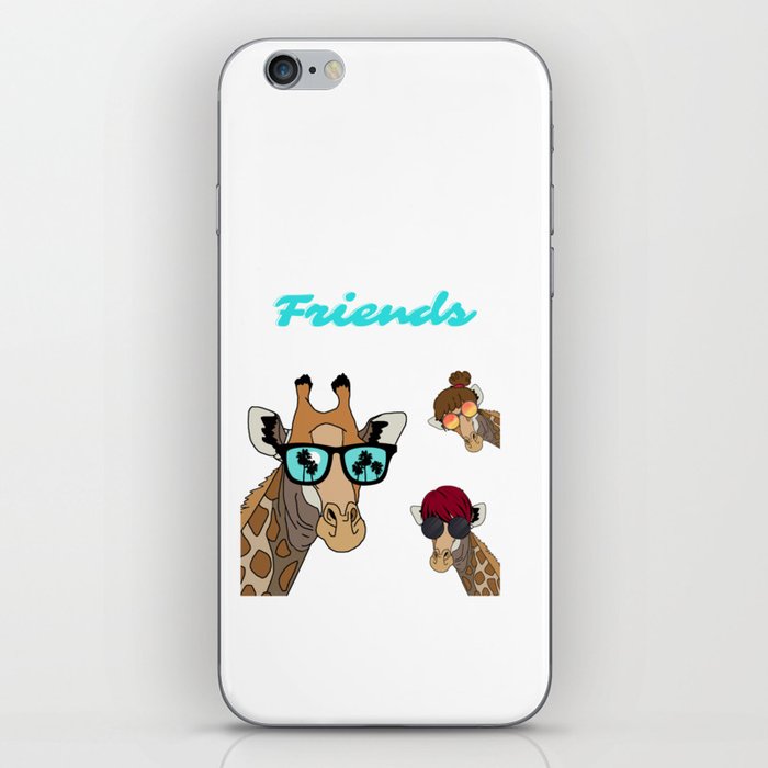 Comical Giraffe (friends) design  iPhone Skin
