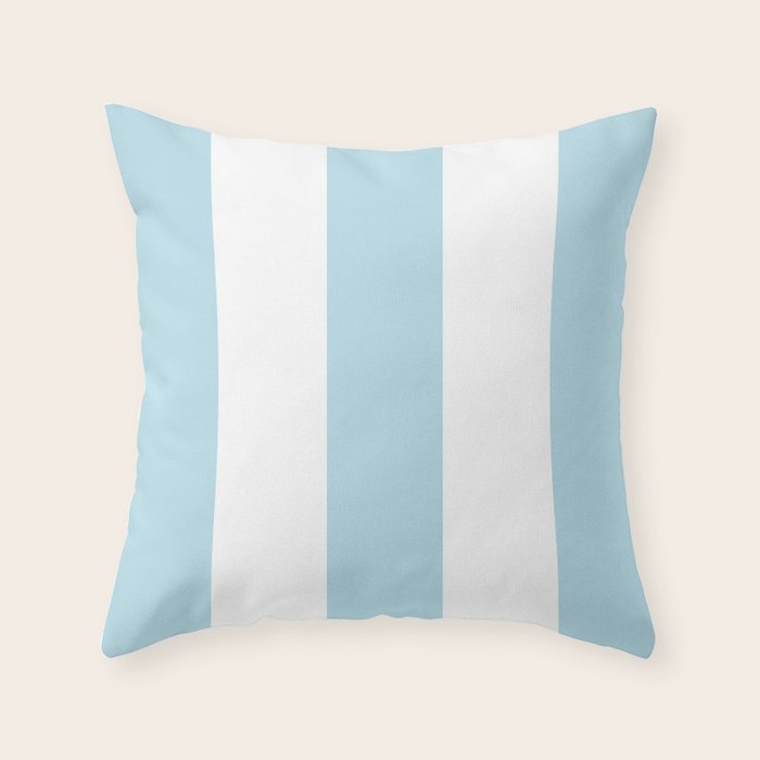 Aqua Blue And White Stripe Throw Pillow By Lifeisbeautiful Society6