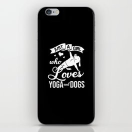 Yoga Dog Beginner Workout Poses Quotes Meditation iPhone Skin