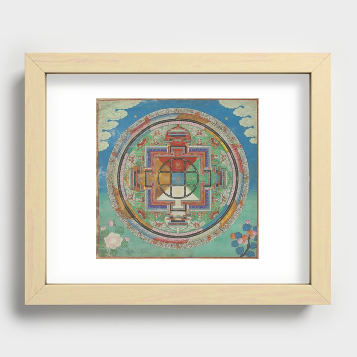 Tibetan Mandala Recessed Framed Print