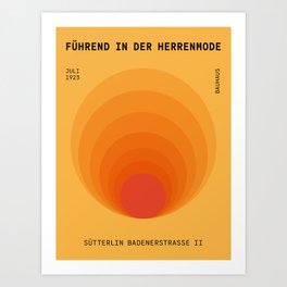 Sun Spiral | Bauhaus I Art Print